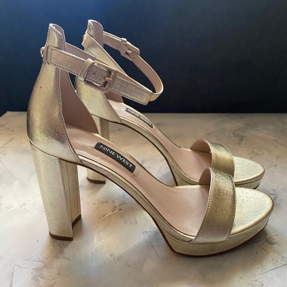 Nine West Ankle Strap Platform Heels - Picture 2 of 7